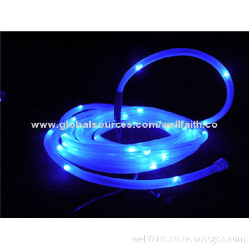 Christmas Decorated PVC Rope String Light with Multicolor Light, OEM and ODM Orders Welcomed
